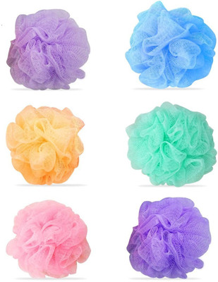 Aura creation Loofah(Pack of 6, Multicolor)
