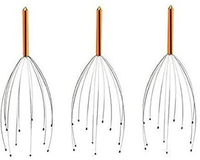 Top Select Hair_msg03 Hand Held Scalp Head Massager | Hand Scalp Massager, Manual Head Massage Tingler De-stress | Promotes Hair Growth | Improves Blood circulation Massager(Multicolor)
