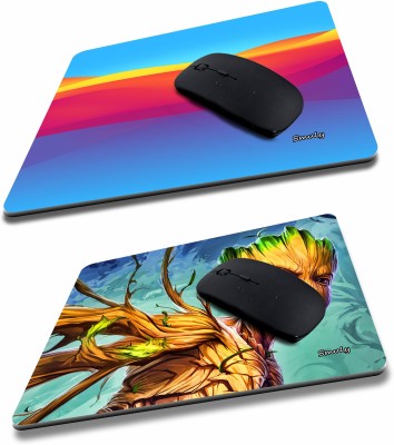SMULY coloured desirt combo & groot mouse pad Non-Slip I Am Capable of Amazing Things, Motivational Quotes Printed Mouse Pad for Gaming Computer, Laptop, PC Mouse Pad (Multicolor) Mousepad(Multicolor)