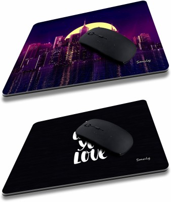 SMULY CITY MOON COMBO &DO WHAT YOU LOVE Non-Slip I Am Capable of Amazing Things, Motivational Quotes Printed Mouse Pad for Gaming Computer, Laptop, PC Mouse Pad (Multicolor) Mousepad(Purple & Black)