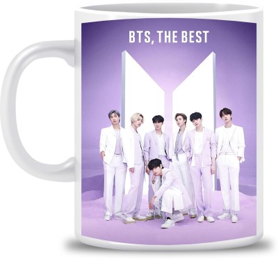 popflip Bangtan Boys Special Edition (BTS) Ceramic 14 Ceramic Coffee Mug(350 ml)