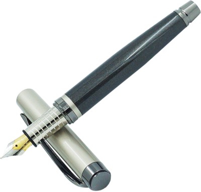 auteur Helios Grey Color , Stunning Luxury Pen With Attractive Gun Metal Trims Fountain Pen