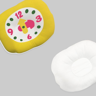 ADRIEL BRINGING JOY Foam Alphanumeric Baby Pillow Pack of 1(Yellow)
