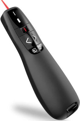 Jihaan Updated Laser Presenter, Restar 2.4GHz Wireless USB PowerPoint Presentation Wireless Pen Presenter Presenter(Black)