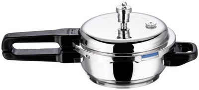 Vinod Cookware 5 L Outer Lid Induction Bottom Pressure Pan(Stainless Steel)