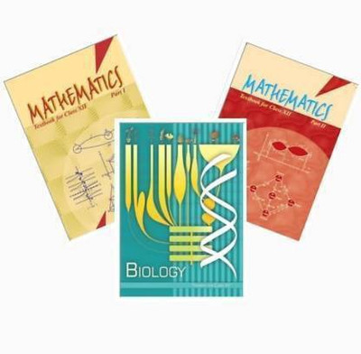 For Class 12 NCERT Mathematics Part 1&2 And Biology Textbooks English Medium, CBSE And ICSE Board Based(Paperback, National Council of Educational Research and Training)
