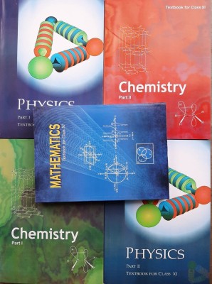 National Council Of Educational Research And Training Science Book Set (PCM) 1.Physics Textbook Part1 And Part 2 2. Chemstry Textbook Part 1 And Part 2 3. Mathematics Textbook (HARDCOVER) National Council Of Educational Research And Training 11th CLASS 5 COMBO BOOK (ENGLISH MEDIUM)(Paperback, NCERT)