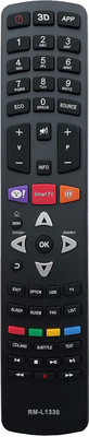 SHIELDGUARD Universal Remote Control No. 222, Compatible for  LED/LCD/HD Smart TV TCL Remote Controller(Black)