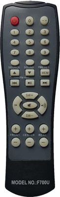 DEVBHOOMI DB -F&D Home Theater Remote Control Model No:- F700U HOME THTATER Remote Controller(Black)