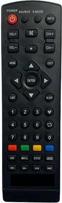 HDF Remote Control Compatible For  LCD/LED TV. MX09 Micromax Remote Controller(Black)