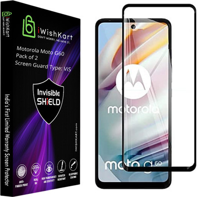 iWishKart Edge To Edge Screen Guard for Motorola Moto G60, Motorola G60, Moto G60, Motorola G60 5G(Pack of 2)