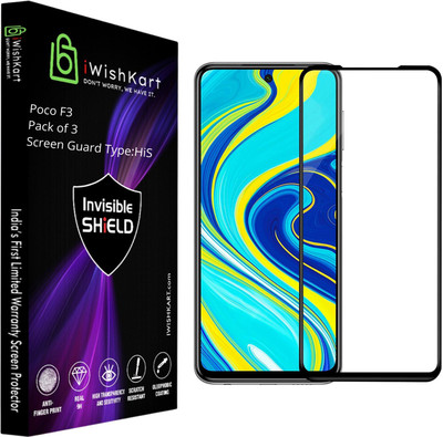 iWishKart Edge To Edge Screen Guard for Poco F3(Pack of 3)