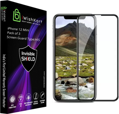 iWishKart Edge To Edge Screen Guard for APPLE iPhone 12 Mini(Pack of 3)