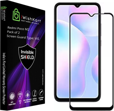 iWishKart Edge To Edge Screen Guard for Poco M2(Pack of 2)