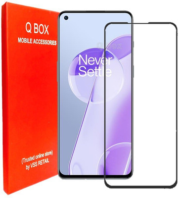 Q Box Edge To Edge Tempered Glass for Oneplus 9RT(Pack of 1)