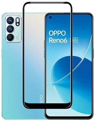 GDBUY Edge To Edge Tempered Glass for OPPO Reno6 5G, OPPO Reno6, OPPO Reno 6 5G, OPPO Reno 6(Pack of 1)