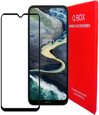 Q Box Edge To Edge Tempered Glass for Nokia C20 Plus(Pack of 1)