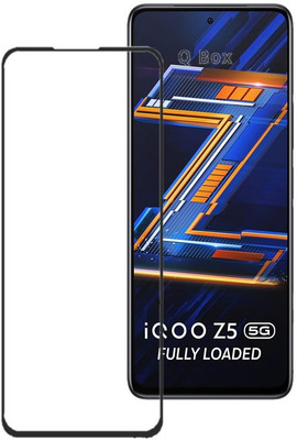 Q Box Edge To Edge Tempered Glass for VIVO IQOO Z5(Pack of 1)