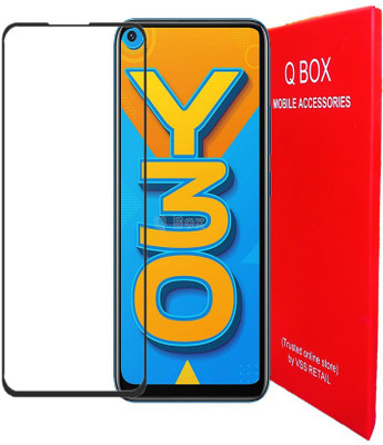 Q Box Edge To Edge Tempered Glass for VIVO Y33(Pack of 1)