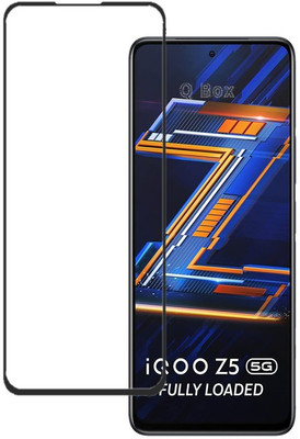 Q Box Edge To Edge Tempered Glass for VIVO IQOO Z5(Pack of 1)