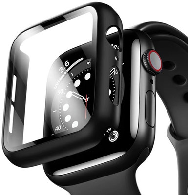 CallSmith Front and Back Screen Guard for Apple Watch 41mm Series 7 built-in Screen Protector With Bumper Matte Finish Case Cover Set(Pack of 1)