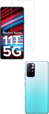 Vatsin Front and Back Tempered Glass for Redmi Note 11T 5G(Pack of 2)