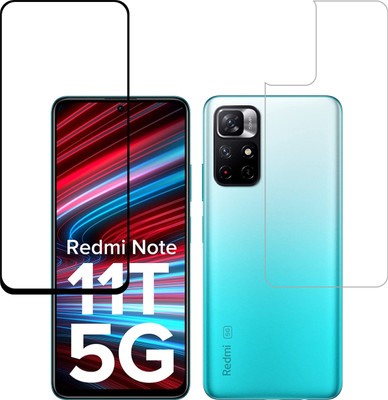Ten To 11 Front and Back Tempered Glass for Redmi Note 11T 5G(Pack of 2)