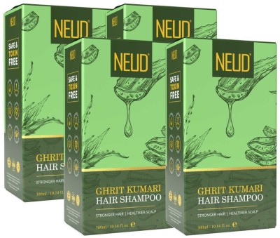 NEUD Ghrit Kumari Hair Shampoo for Men & Women - 4 Packs (300ml Each)(1200 ml)