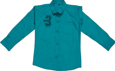WESTDALE Boys Solid Casual Green Shirt