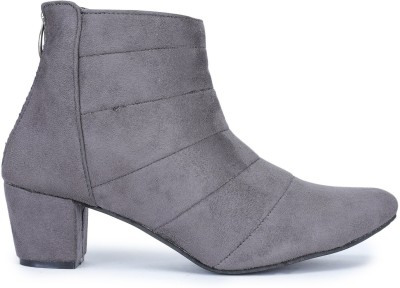 New Club Boots For Women(Grey , 4)