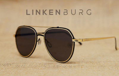 LINKENBURG Aviator Sunglasses(For Men, Black)