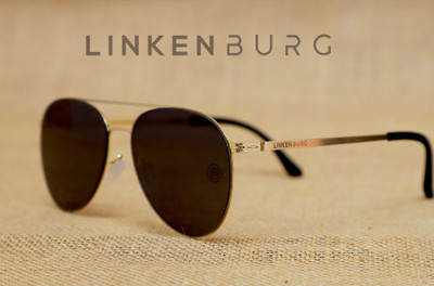 LINKENBURG Aviator Sunglasses(For Men, Black)