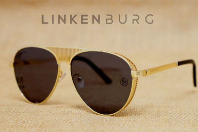 LINKENBURG Aviator Sunglasses(For Men, Black)