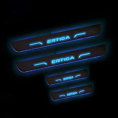 AUTO MOTO Royal Blue Black Beauty Base Led Illuminated Door Sill Plates led Footsteps Scuff Plates Compatible for Maruti Suzuki Ertiga (Set of 4) Door Sill Plate