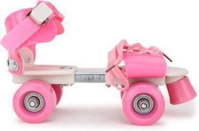 orazig Roller Skates for Boys and Girls, Inline Skating Shoes Suitable for Age Group 5 to 12 Years Quad Roller Skates Quad Roller Skates - Size NA UK(Pink)
