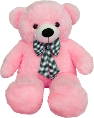 RSS SOFT TOYS Lovable, Huggable, Soft And Smooth Gift For Someone Special Teddy Bear 3 Feet Pink  - 89 mm(Pink)