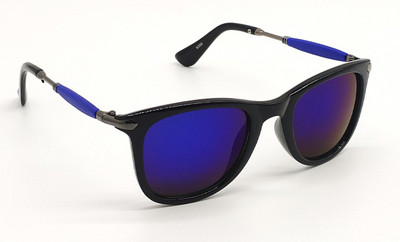 CHORIOTIS Retro Square Sunglasses(For Men & Women, Blue)