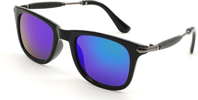 LOUIS KOUROS Retro Square Sunglasses(For Men & Women, Blue)