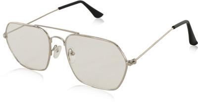 Yiweto Retro Square, Sports Sunglasses(For Men & Women, Clear)