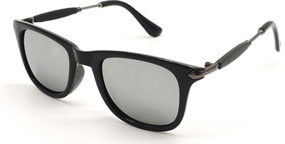 LOUIS KOUROS Retro Square Sunglasses(For Men & Women, Silver)