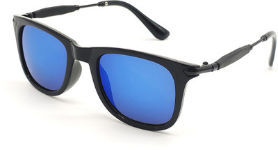 CHORIOTIS Retro Square Sunglasses(For Men & Women, Blue)