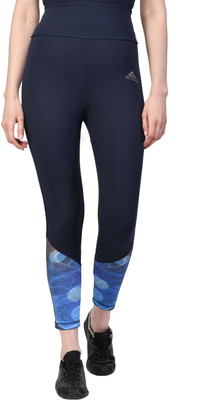 Actiwin Color Block Women Dark Blue Tights