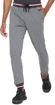 Van Heusen Flex Solid Men Grey Track Pants