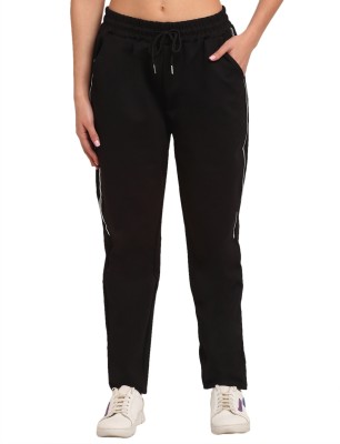 GLOBAL REPUBLIC Lower for Women Black Payjama Regular Fit Lower with Solid Women Black Track Pants