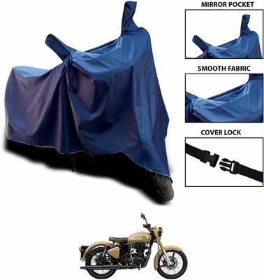 KEDIT Two Wheeler Cover for Royal Enfield(Bullet 350, Blue)
