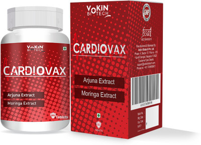 Vokin Biotech Natural Cardiovax with Arjuna Extract & Moringa Extract(60 Tablets)