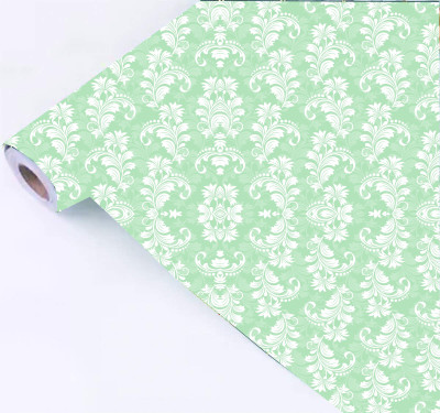 ASA PRINT SOLUTION Abstract Green, White Wallpaper(228 cm x 40 cm)