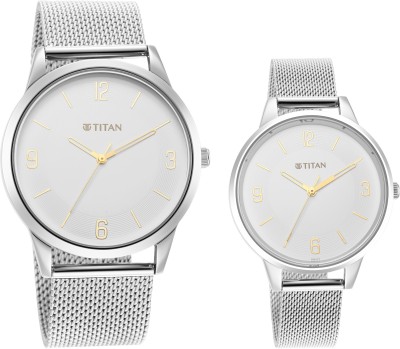 Titan 18062648SM01 Neo Bandhan III Analog Watch  - For Couple