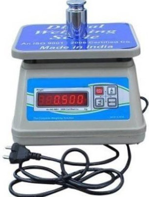 SOYEN DAUL DISPLAY WEIGHING ABS 30KG TO 1GR Digital Kitchen Weighing Scale with White Backlight Display, Small Platform Size for Home Use Weighing Scale(WHITE BLUE)