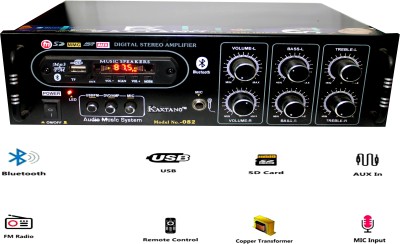 KAXTANG NEW SERIES METAL DJ REMIX BLUETOOTH TRANSISTOR ABSTRACT VERSION WITH BETTER SOUND QUALITY 160 WATT USB SELECTOR MIC SELECTOR AND DVD SELECTOR WITH HEAVY HEAT SINK Double Mic TV/ DVD / BT / USB/SD Card /FM /AUX 5000 W AV Power Amplifier (Black) 5000 W AV Power Amplifier(Black)